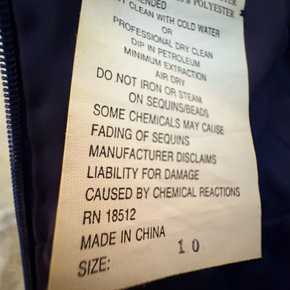 Elegant Navy Blue Nadine brand Embellished Dress - Picture 4 of 5